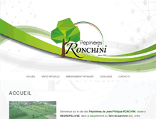 Tablet Screenshot of pepinieres-ronchini.com